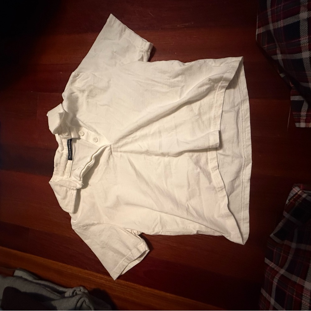 Brandy Melville White Polo Shirt